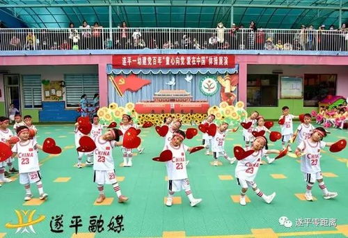 遂平县第一幼儿园举行建党百年花样体操表演