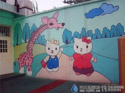 华侨城幼儿园墙体彩绘 新古典装修效果图